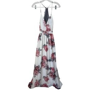 NWT Windsor Tank Floral Maxi Ivory Lace Open Back Dress Size Small